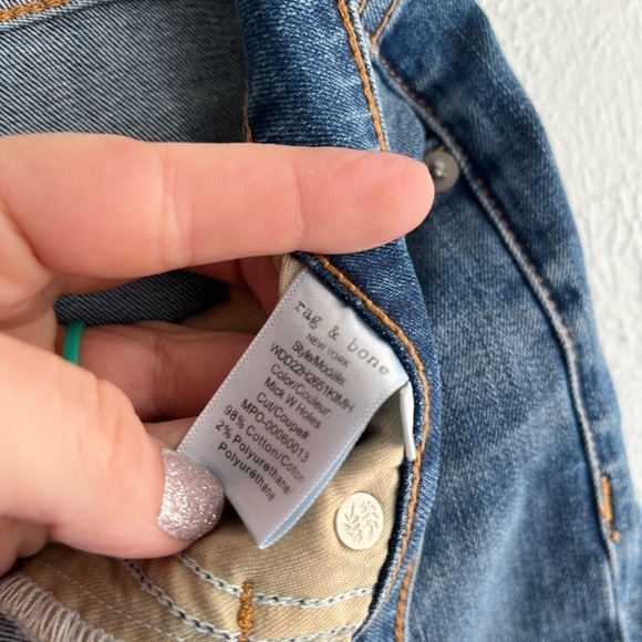 NWT Rag and Bone Cate Mid Rise Skinny Ankle Jeans - Picture 10 of 13